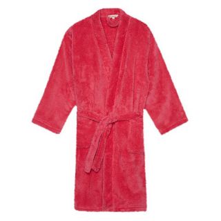 bluezoo Girls pink fluffy dressing gown