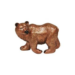 Brown Bear Looking Backward Pewter Figurine   Collectible Figurines