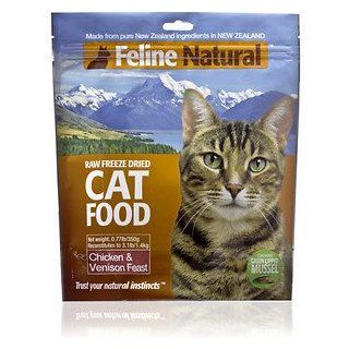 Feline Natural Chicken & Venison Feast Raw Freeze Dried Cat Food, 0.77 lb bag, makes 3.1 lbs of food  Pet Food 
