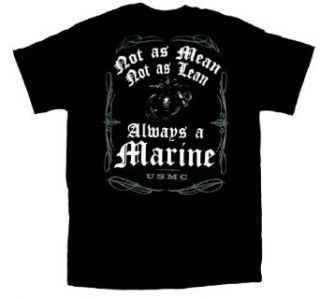 Marines T shirt Not as Mean Not as Lean Clothing