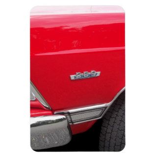 Red fairlane 289 side marker with red paint rectangle magnet