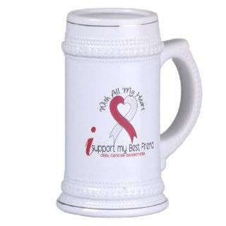 ORAL CANCER I Support My Best Friend Coffee Mug