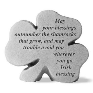 Irish Blessings Shamrock Garden Stone   Garden & Memorial Stones