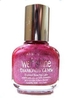 MAYBELLINE WET SHINE DIAMONDS & GEMS NAIL POLISH   HEIRLOOM RED Health & Personal Care