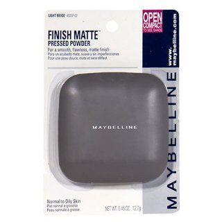 Maybelline Finish Matte Pressed Powder, Light Beige   1 ea  Face Powders  Beauty