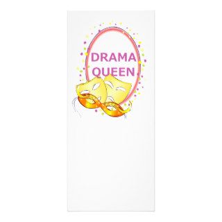 Drama Queen Theater Masks Personalized Announcement