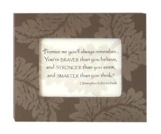 "Promise Me" Christopher Robin Quote in 5" x 4" Painted Frame by Kindred Hearts   Christopher Robin Necklace