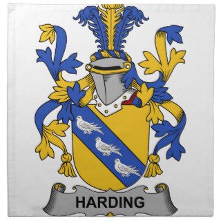Harding Family Crest Napkin