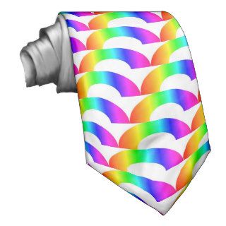 Rainbow necktie