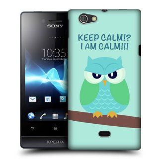 Head Case Designs Green Wing Mean Owl Hard Back Case Cover For Sony Xperia miro ST23i Cell Phones & Accessories