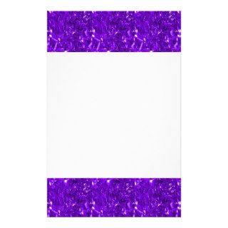 Festive Purple Foil Customized Stationery
