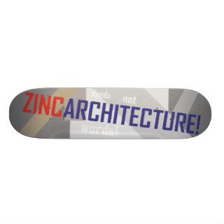 Zinc Deck Skate Board Decks