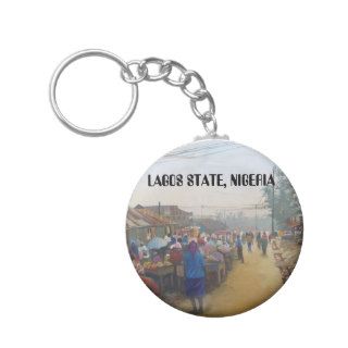 village people, LAGOS STATE, NIGERIA Keychains