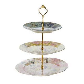Butterfly Home by Matthew Williamson Designer fine china peacock 3 tier cake stand