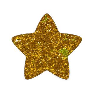 Gold Glitter Stickers