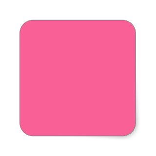 Light Hot Pink Color Trend Template Blank Square Stickers