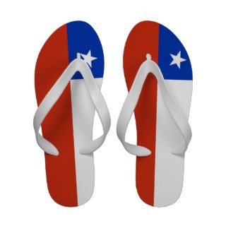 Women s Flip Flops, with Flag of Chile