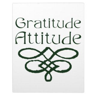 Gratitude Attitude Display Plaque