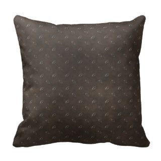 Masculine Manly Grungy Metal Diamond Plated Art Throw Pillows