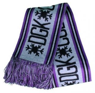 DGK Cold As Ice Scarf in Purple, Grey and Black Cold Weather Scarves