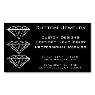 CUSTOM DIAMOND JEWELRY BUSINESS CARD TEMPLATE