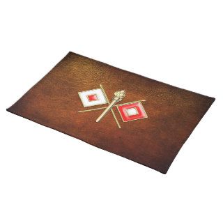 [300] Signal Corps Branch Insignia Place Mat