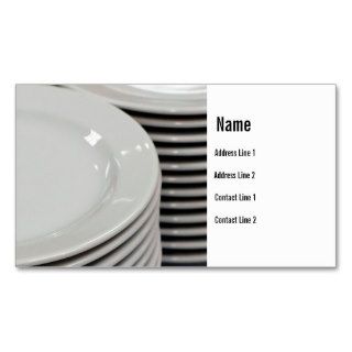 Catering Dining Service Plates Business Card Template