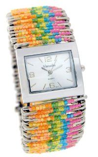 Versales Women's Safety Pin elastic Band Watch Watches