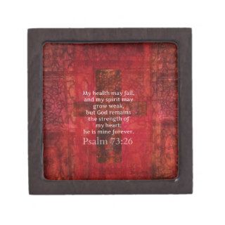 Psalm 7326 Inspirational BIBLE verse Premium Jewelry Boxes