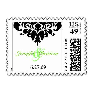 damask full, 6.27.09, &,  Jennifer  Christian Postage Stamps