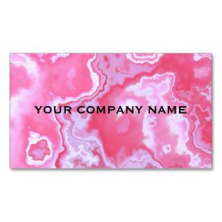 Pink Striated Agate Business Card
