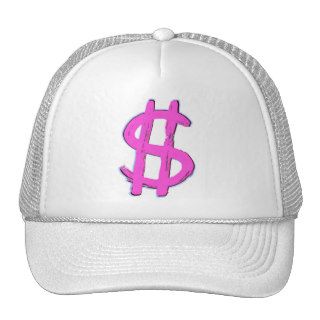 Pink Dollar Sign Trucker Hat