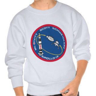 Apollo 9 McDivitt, Scott & Schweickart Pull Over Sweatshirt