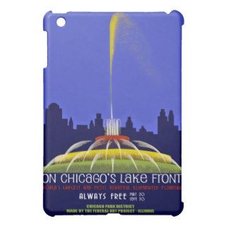 Restored Vintage Buckingham Fountain Cover For The iPad Mini