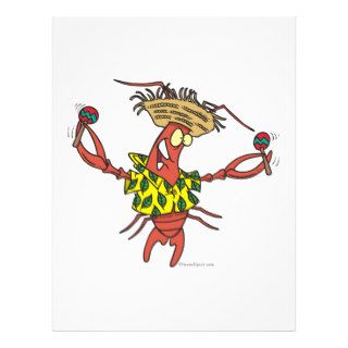 funny calypso lobster full color flyer