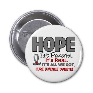 Juvenile Diabetes HOPE 1 Pins