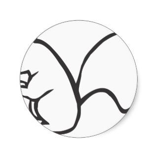 Young Squirrel in Black and White Sketch Sticker