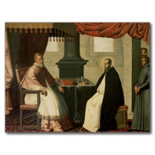 St. Bruno  and Pope Urban II  1630 35 Postcard