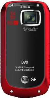 GE digital camera waterproof type DVX 14.4 million pixels 3x optical Red DVXRD  Compact System Digital Cameras  Camera & Photo