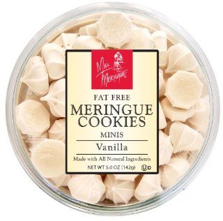 Miss Meringue Fat Free Vanilla Meringue Minis, 5 Ounce Containers (Pack of 4)  Meringue Cookies  Grocery & Gourmet Food