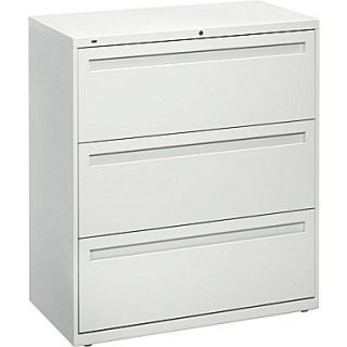 HON Brigade™ 800 Series Lateral File Cabinet, 36 Wide, 3 Drawer, Light Gray  Make More Happen at