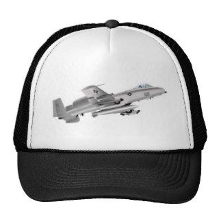 A10 thunderbolt jet design trucker hats