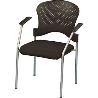 Raynor Eurotech Fabric Seat Breeze 4 Leg Side Chair, Grey Frame, Black  Make More Happen at