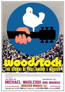 Woodstock Rock Festival Italian   Huge Film PAPER POSTER measures aproximately 100 x 70cm Greatest Films Collection Directed by Michael Wadleigh. Starring Joan Baez, The Who, Arlo Guthrie.   Prints