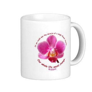 Miracle of a Flower   Buddha Mugs