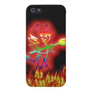 Lil' Devil devil with fork evil emo scarey demon iPhone 5 Cover