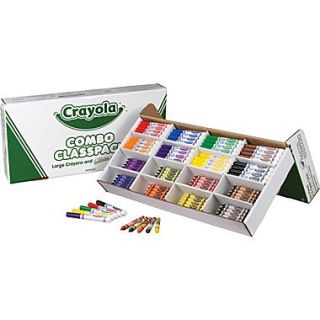 Crayola 52 3348 Large Size Crayons and Washable Marker Classpack, Assorted  Make More Happen at
