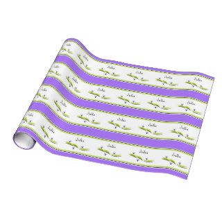 CHIC "LILY HILL" 191 PURPLE WRAPPING PAPER