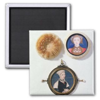 Anne of Cleves , 1539  and Jane Small Fridge Magnets