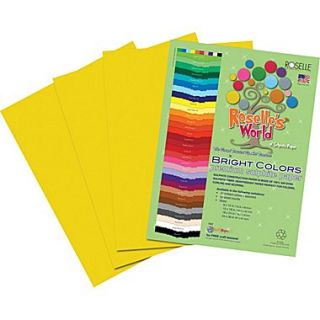Roselle Bright Colors Sulfite Construction Paper, 9 x 12, Gold, 50 Sheets  Make More Happen at